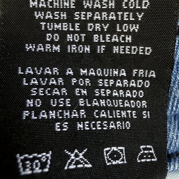 BLUE CULT Denim Relaxed Fit Light Wash Distressed Jeans Y2K Men’s 34 - Picture 7 of 12